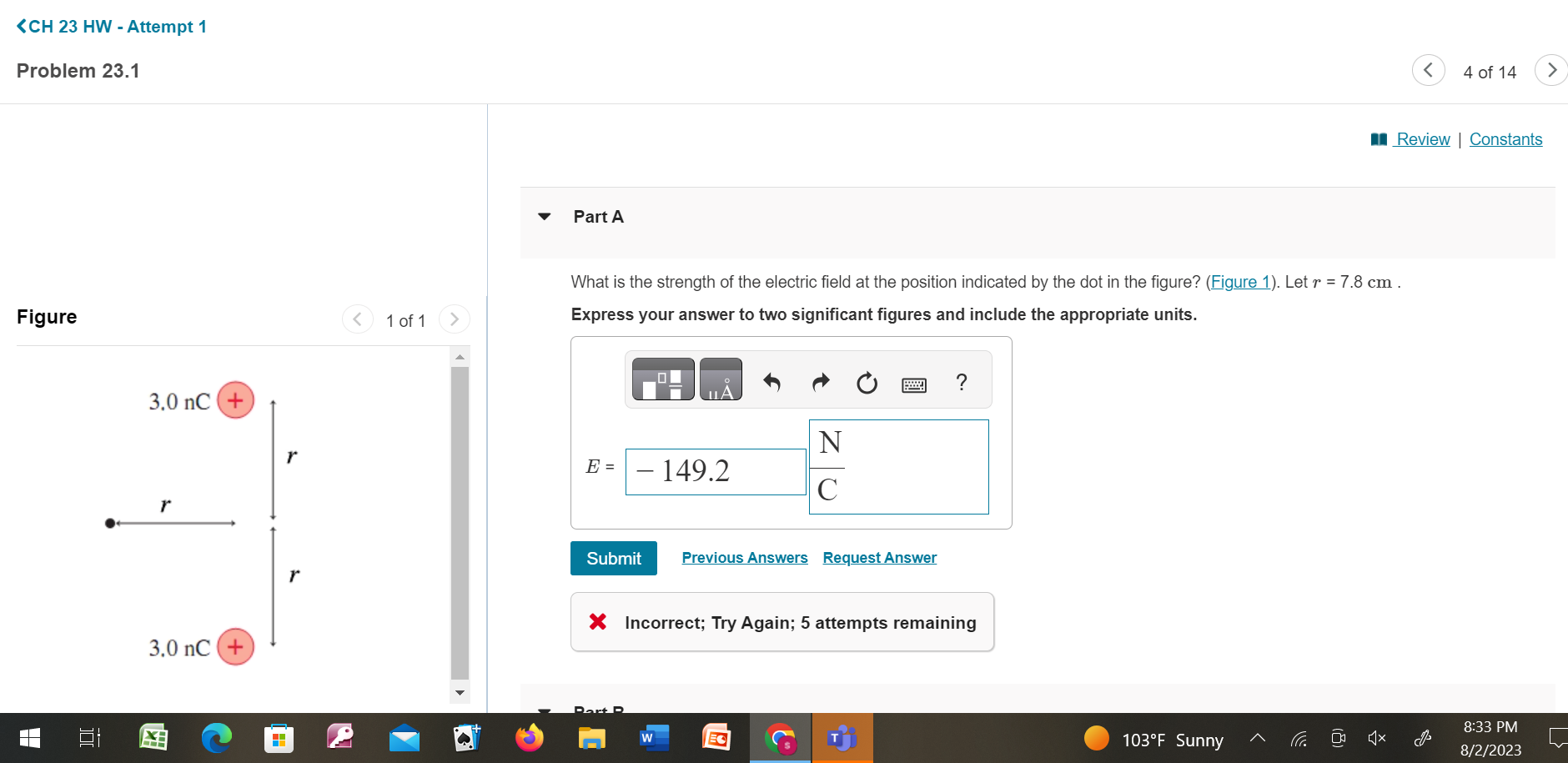 Solved Review | Constants Part A What Is The Strength Of | Chegg.com