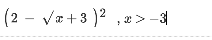 Solved Apply perfect square rule to solve. Find domain and | Chegg.com