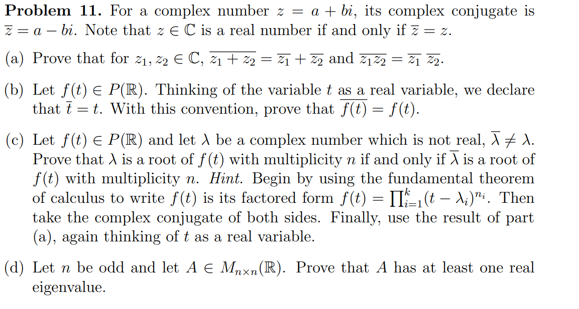 complex number z a bi