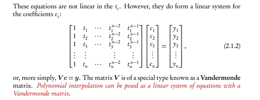 The condition number of the formulation of polynomial | Chegg.com