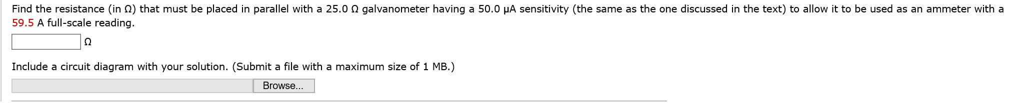 Solved Find the resistance (in 2) that must be placed in | Chegg.com