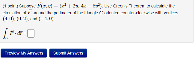 Solved 1 Point Suppose Fx Y X2 2y 4x 8y Use 9444