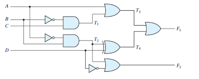 Solved Write the truth table for the following circuit | Chegg.com