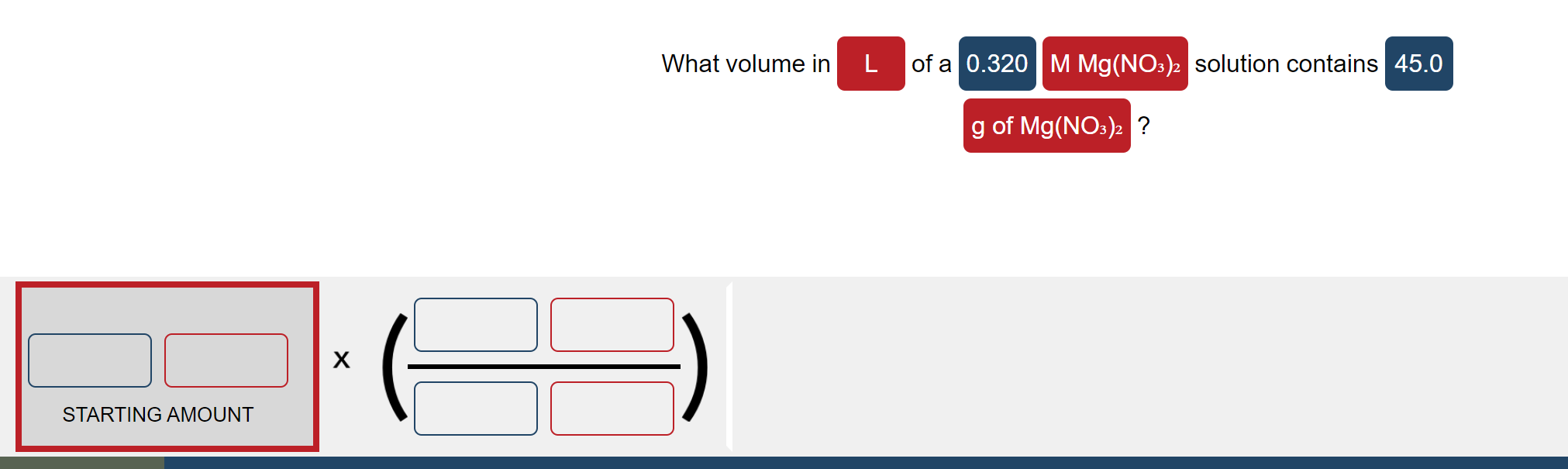 Solved What Volume In Of A Solution Contains Chegg Com