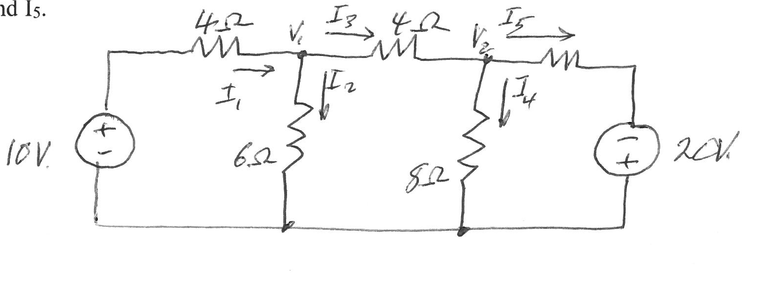Solved Solve the circuit below using the node voltage | Chegg.com