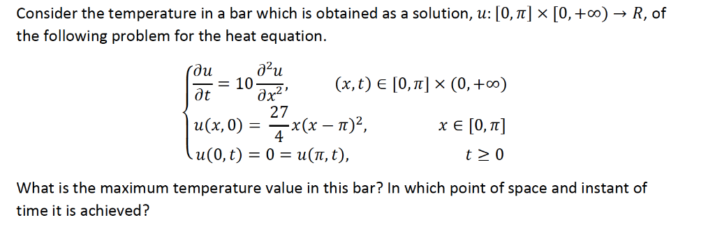 Solved 0 7 X 0 Co R Of Consider The Temperature I Chegg Com