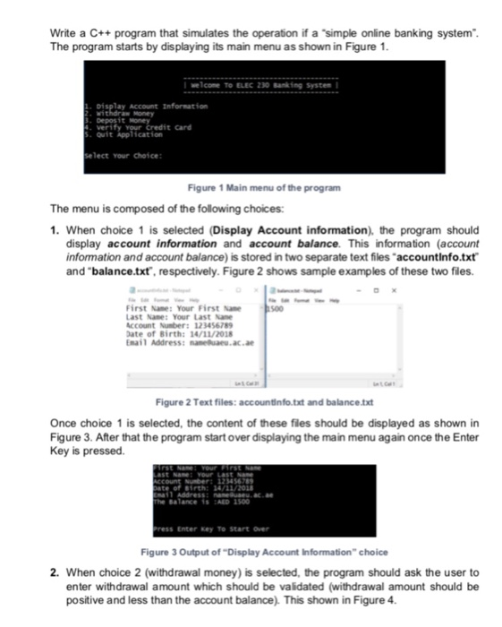 Solved Write a C++ program that simulates the operation if a | Chegg.com
