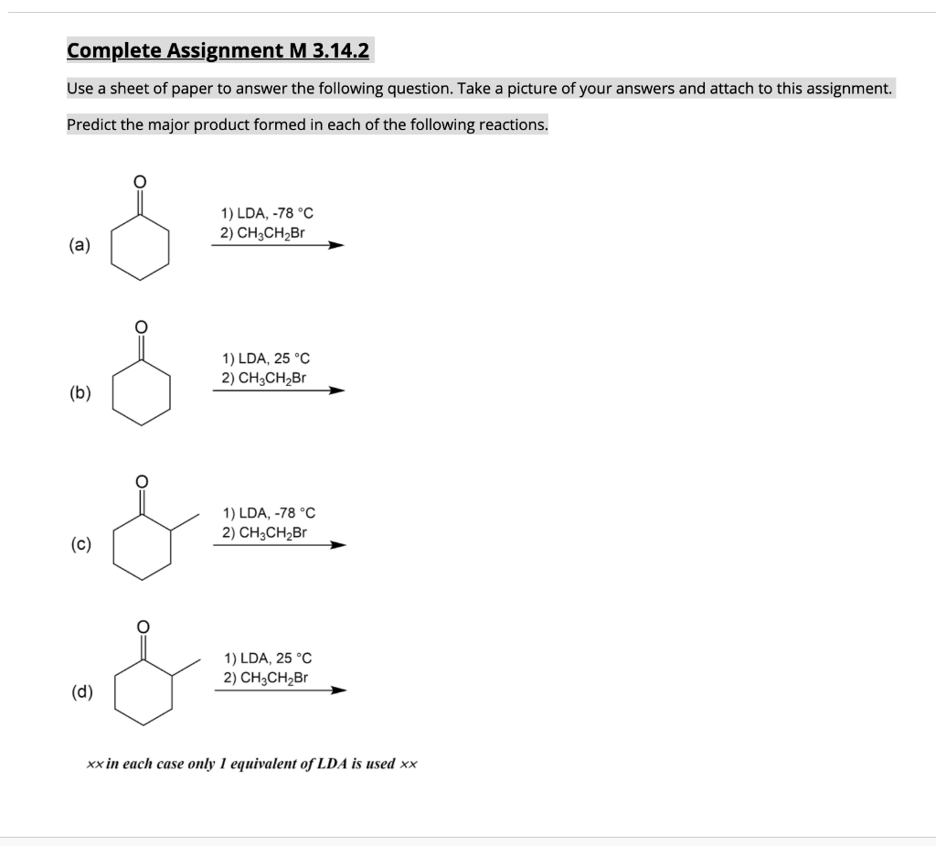 Solved Complete Assignment M 3.14.2 Use a sheet of paper to | Chegg.com