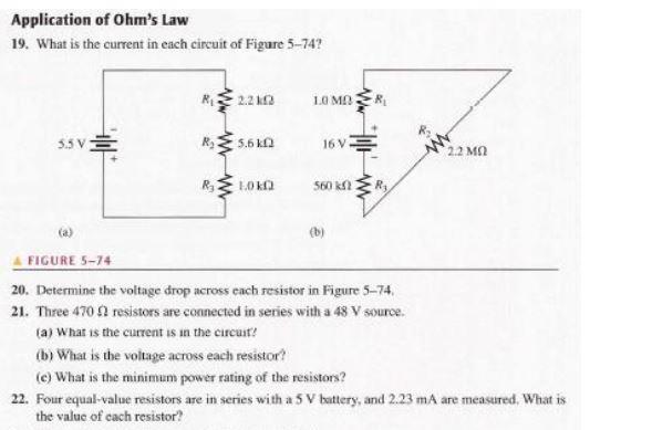 Series Circuits and the Application of Ohm's Law