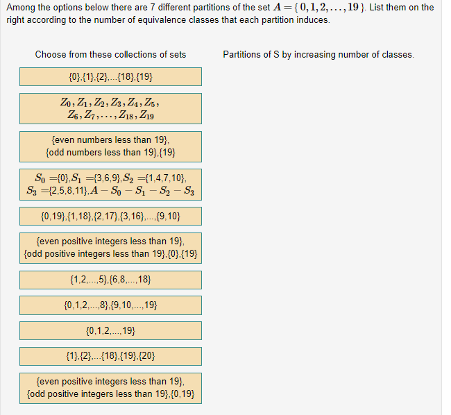Solved Among the options below there are 7 different