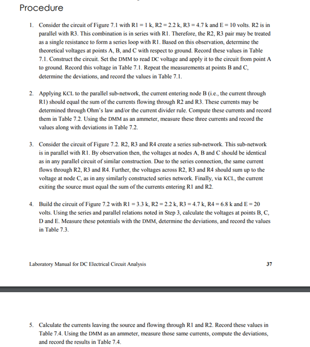 Solved Schematics Figure 7.1 36 Laboratory Manual for DC | Chegg.com
