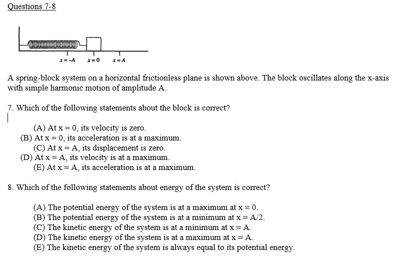 Solved Multiple Choice– Choose the correct answer for each | Chegg.com