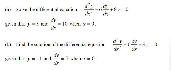 Solved dạy dy - dx (a) Solve the differential equation -6 + | Chegg.com