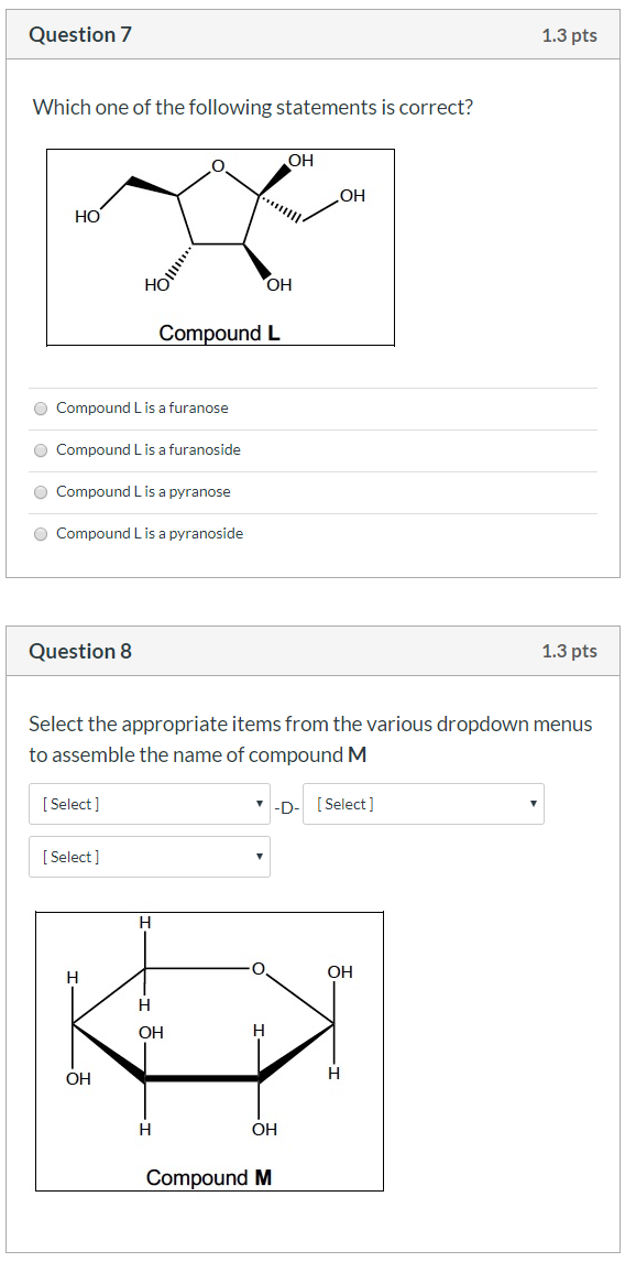 Solved Question 1 1.3 pts Which one of the following | Chegg.com