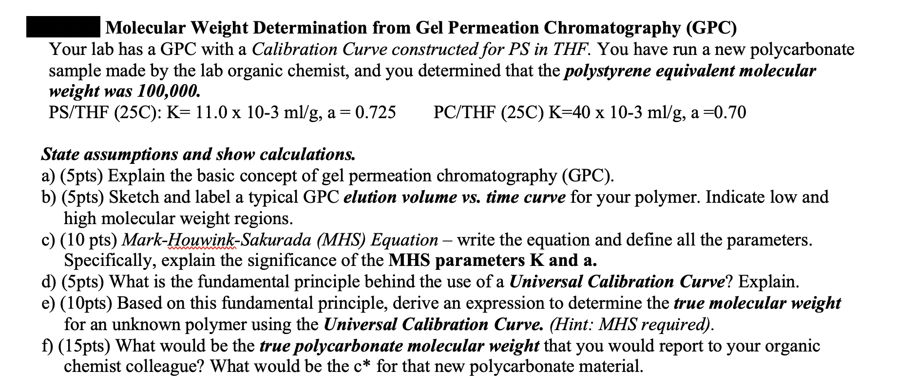 Gel Permeation Chromatography, GPC