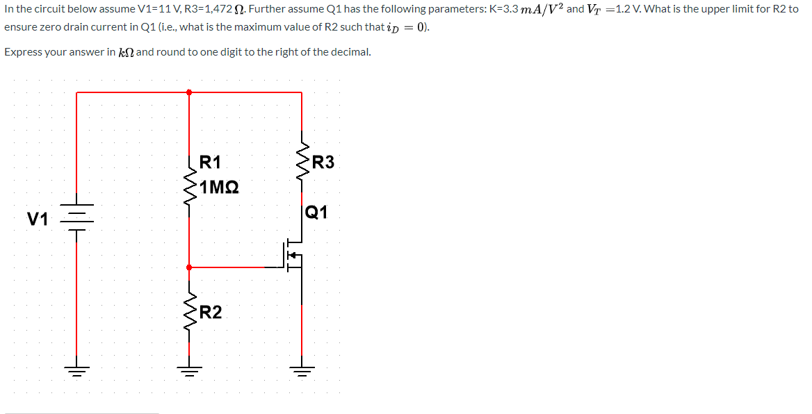 Solved In the circuit below assume V1=11V, R3=1,472 12. | Chegg.com