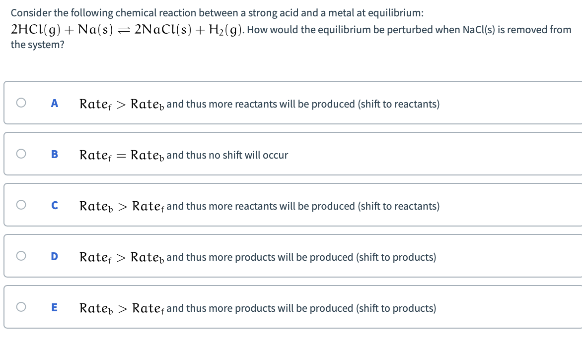 Solved Consider the following chemical reaction between a | Chegg.com