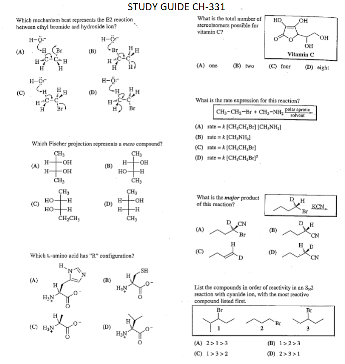 Solved Which mechanism best represents the E2 reaction What | Chegg.com