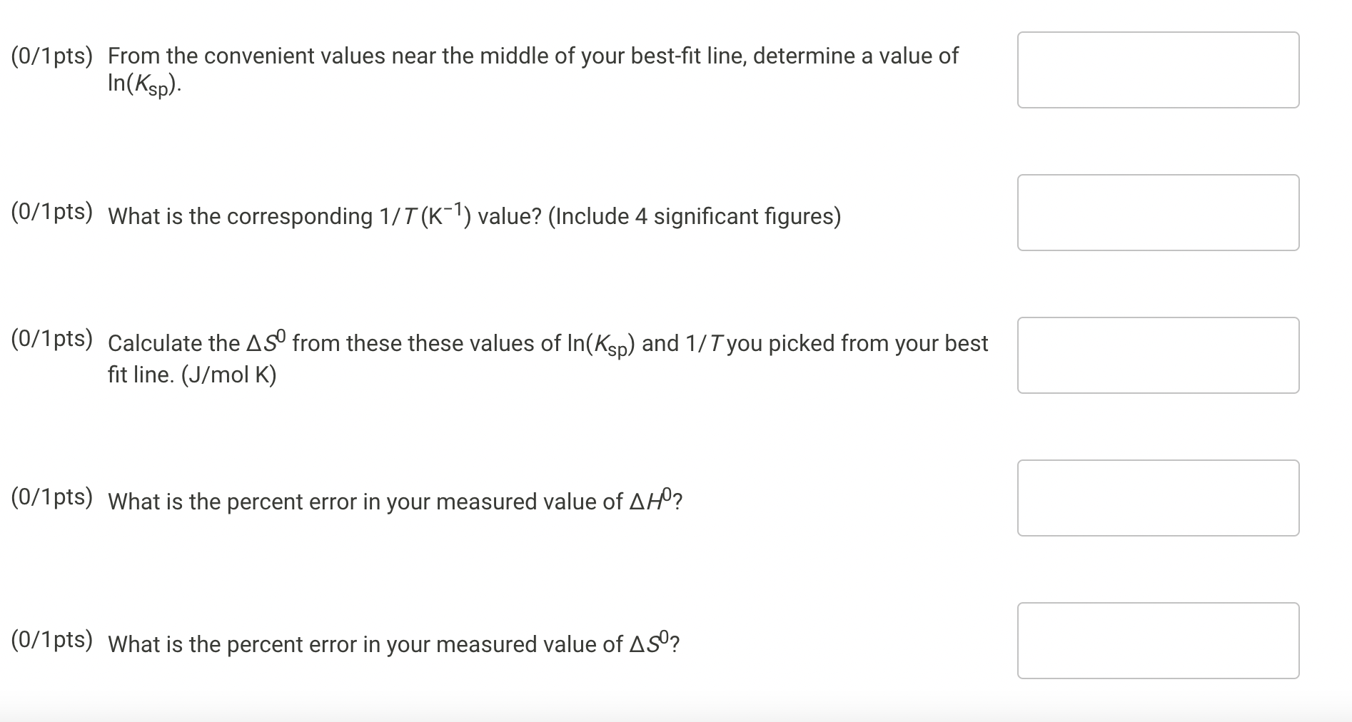 Solved (0/1pts) From the convenient values near the middle | Chegg.com