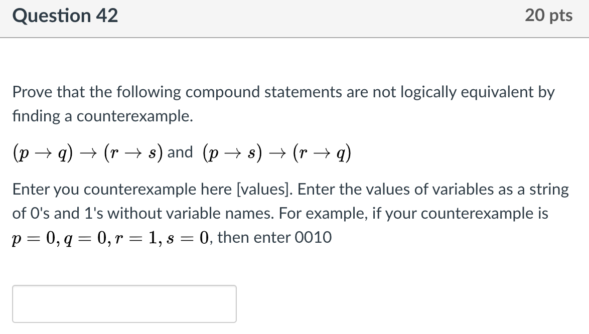 Solved Question 42 20 pts Prove that the following compound | Chegg.com