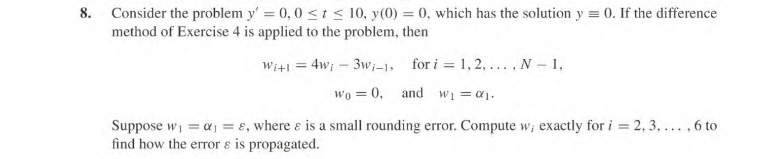 Solved 8. Consider The Problem Y' = 0,0 | Chegg.com