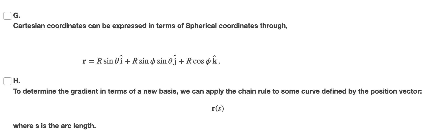 Solved Mark Which Statements Below Are True Using The Fo Chegg Com