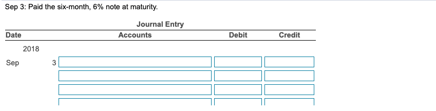 Solved 2018 Mar May Sep Dec 3 Purchased a piano (inventory) | Chegg.com