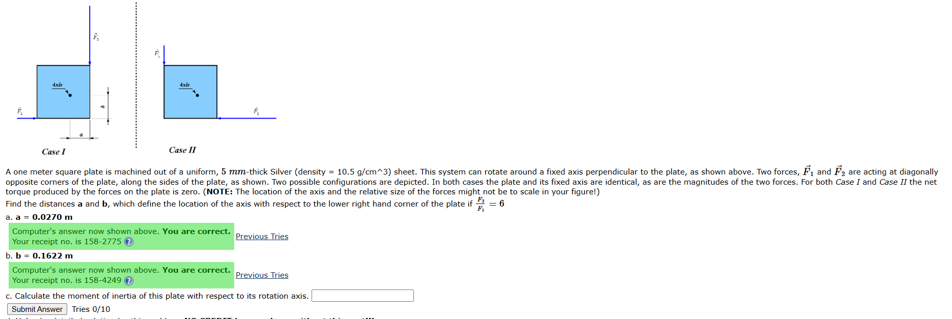 Solved by an EXPERT Please help me understand how to get a and b. ﻿I ...