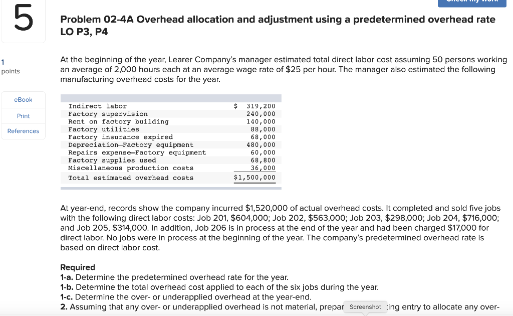 Solved 5 Problem 02-4A Overhead allocation and adjustment | Chegg.com