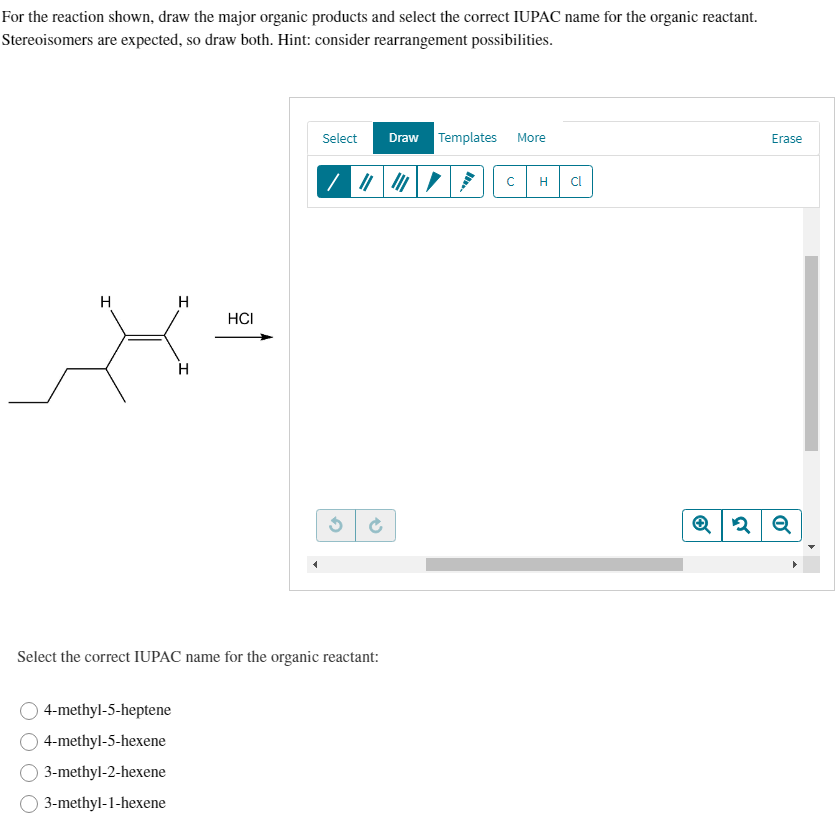 Solved For the reaction shown, draw the major organic | Chegg.com