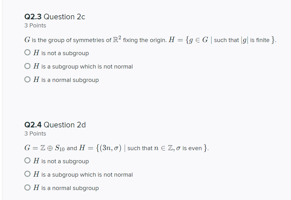 Solved Q2 Question 2 12 Points For each of the following | Chegg.com
