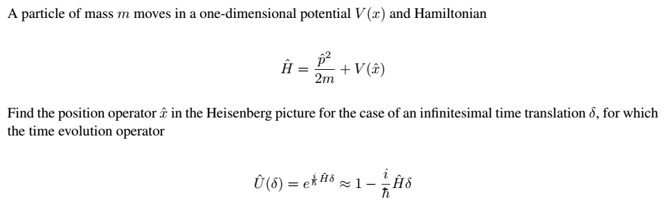 Solved A Particle Of Mass M Moves In A One Dimensional Po Chegg Com