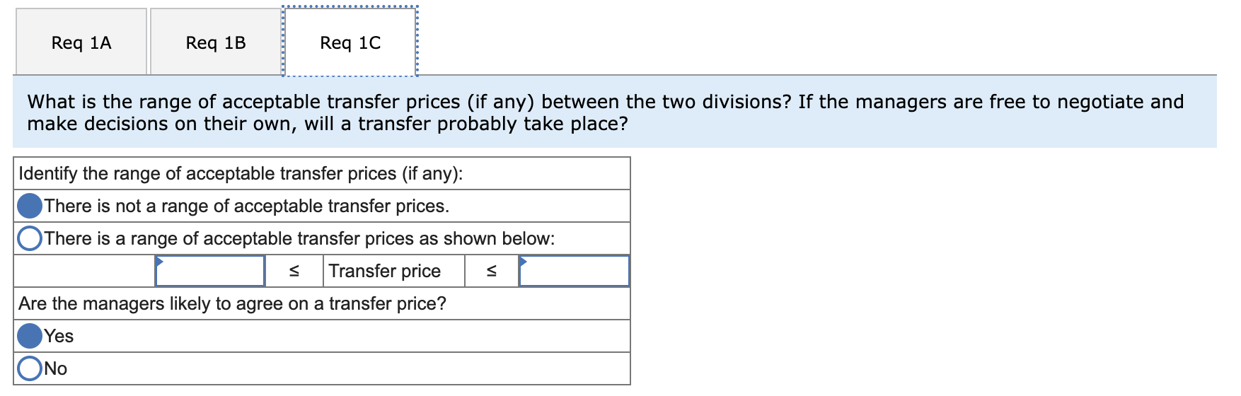 Solved Required information Exercise 1113 (Static) Transfer