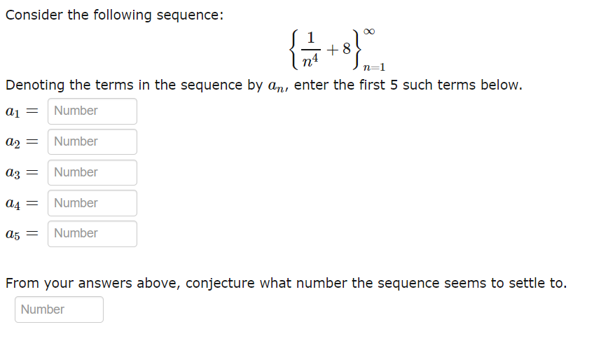 Solved Consider The Following Sequence 8 8 8 N1