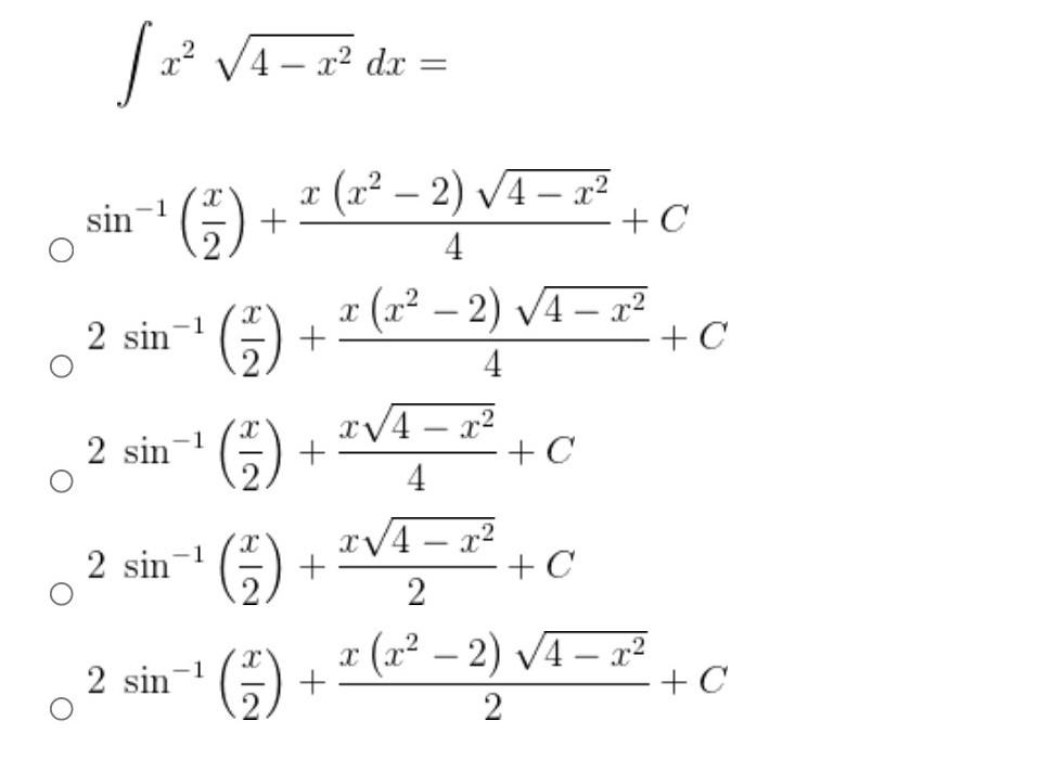 solved-x24-x2dx-sin-1-2x-4x-x2-2-4-x2-c2sin-1-2x-4x-x2-2-chegg