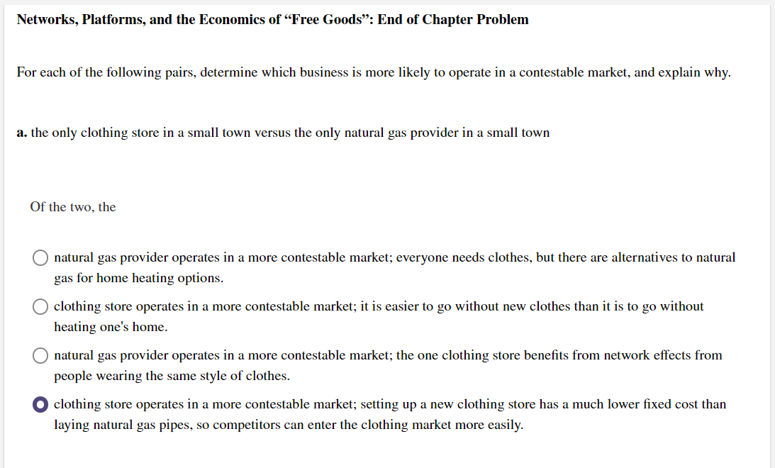 Solved Networks, Platforms, and the Economics of 