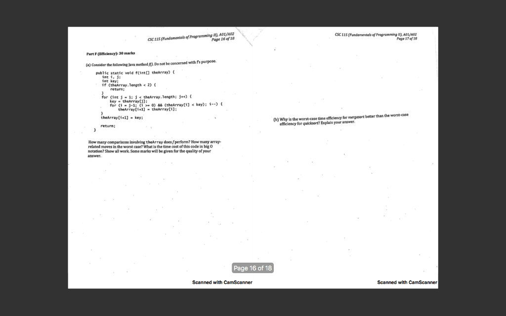 Solved SC 115 (Fundamentals of Programming "), A01/A02 Page | Chegg.com