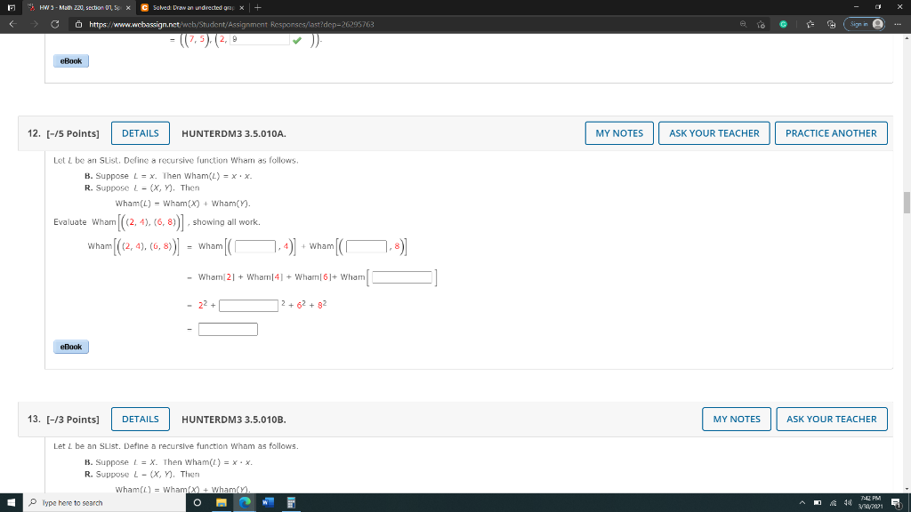 Hw Math 2 Section 015 X Solved Draw On Un Dir Chegg Com