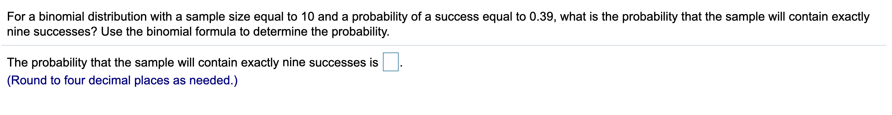 Solved For a binomial distribution with a sample size equal | Chegg.com