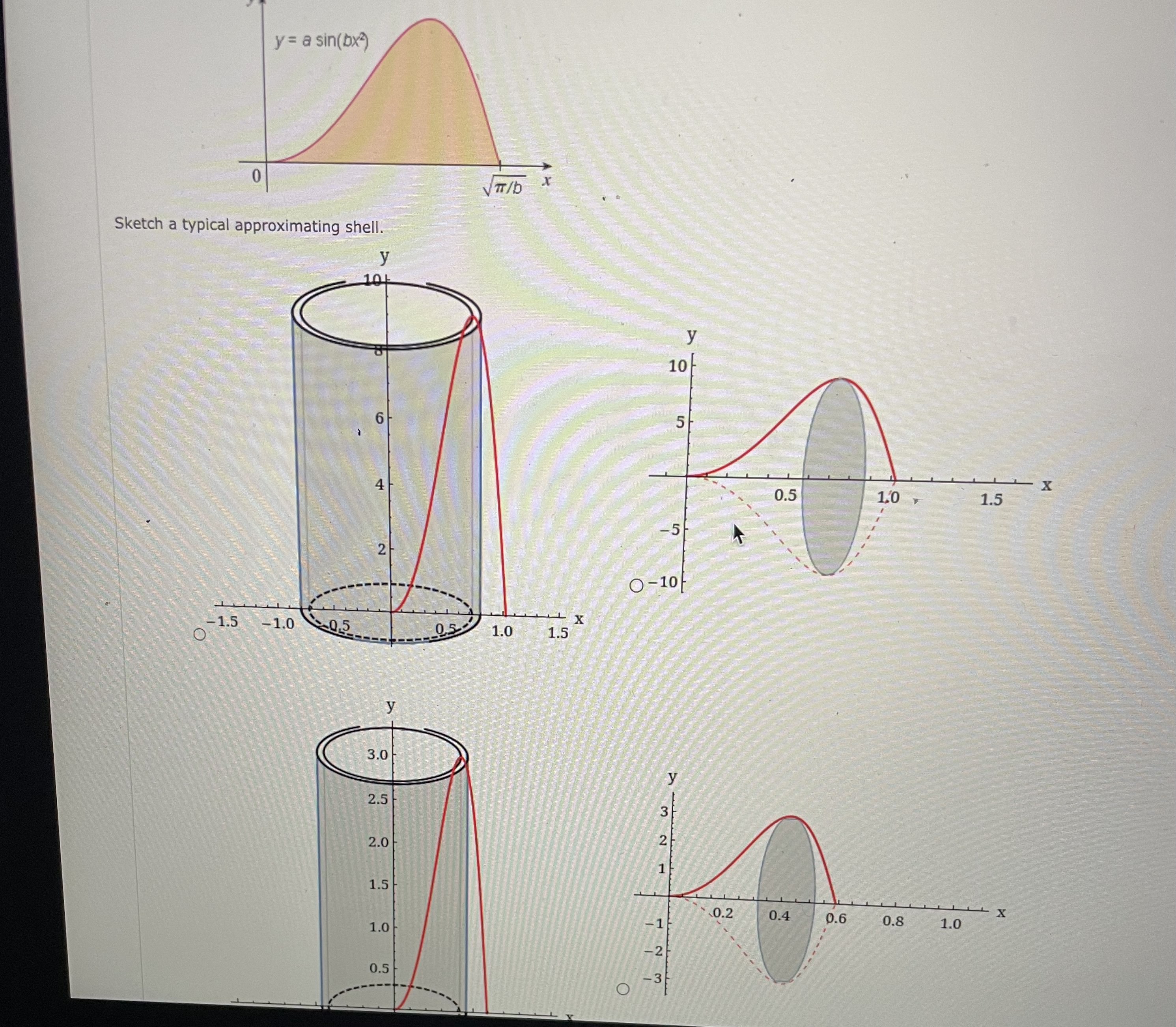 Sketch a typical approximating shell.