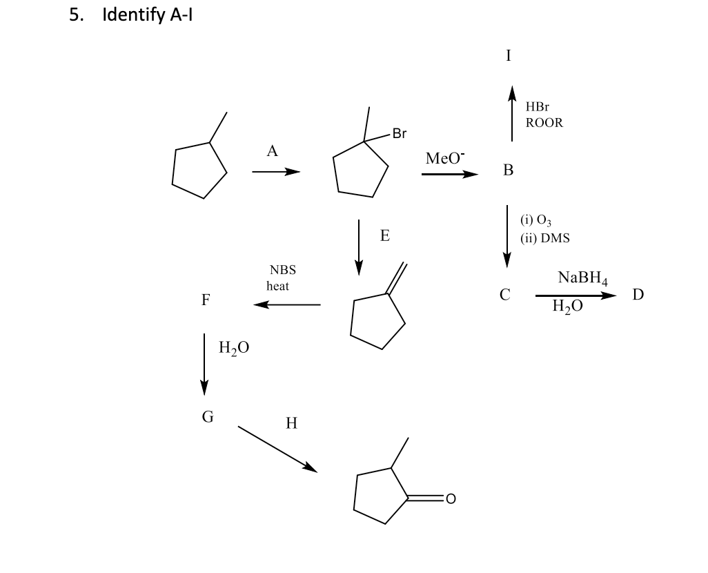 Solved Identify A-IB(i) O3(ii) ﻿DMS | Chegg.com