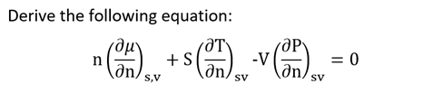 Solved Derive the following equation: | Chegg.com