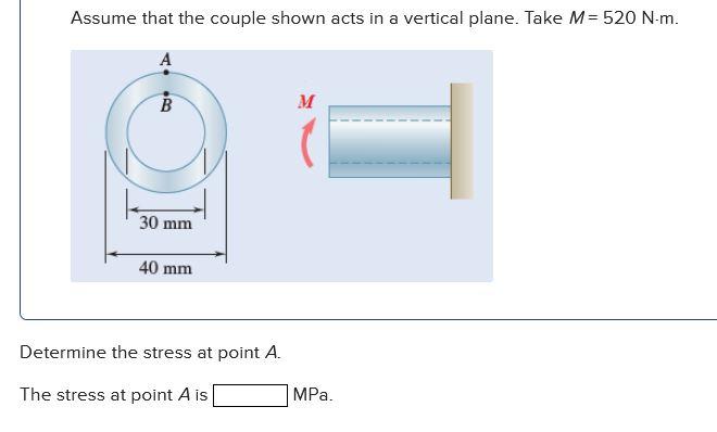 Solved Assume That The Couple Shown Acts In A Vertical | Chegg.com