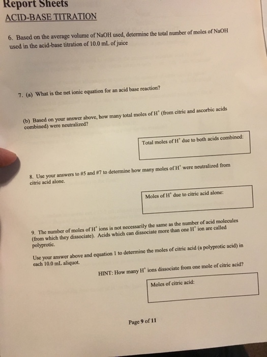 Solved Table 1: Acid-Base Titration Trial 1 Trial 2 Trial 3 | Chegg.com