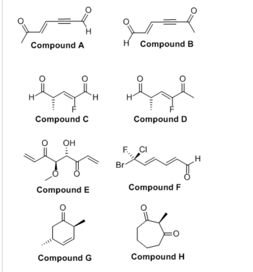 Solved H Compound A H Compound B Н H Compound C Compound D | Chegg.com