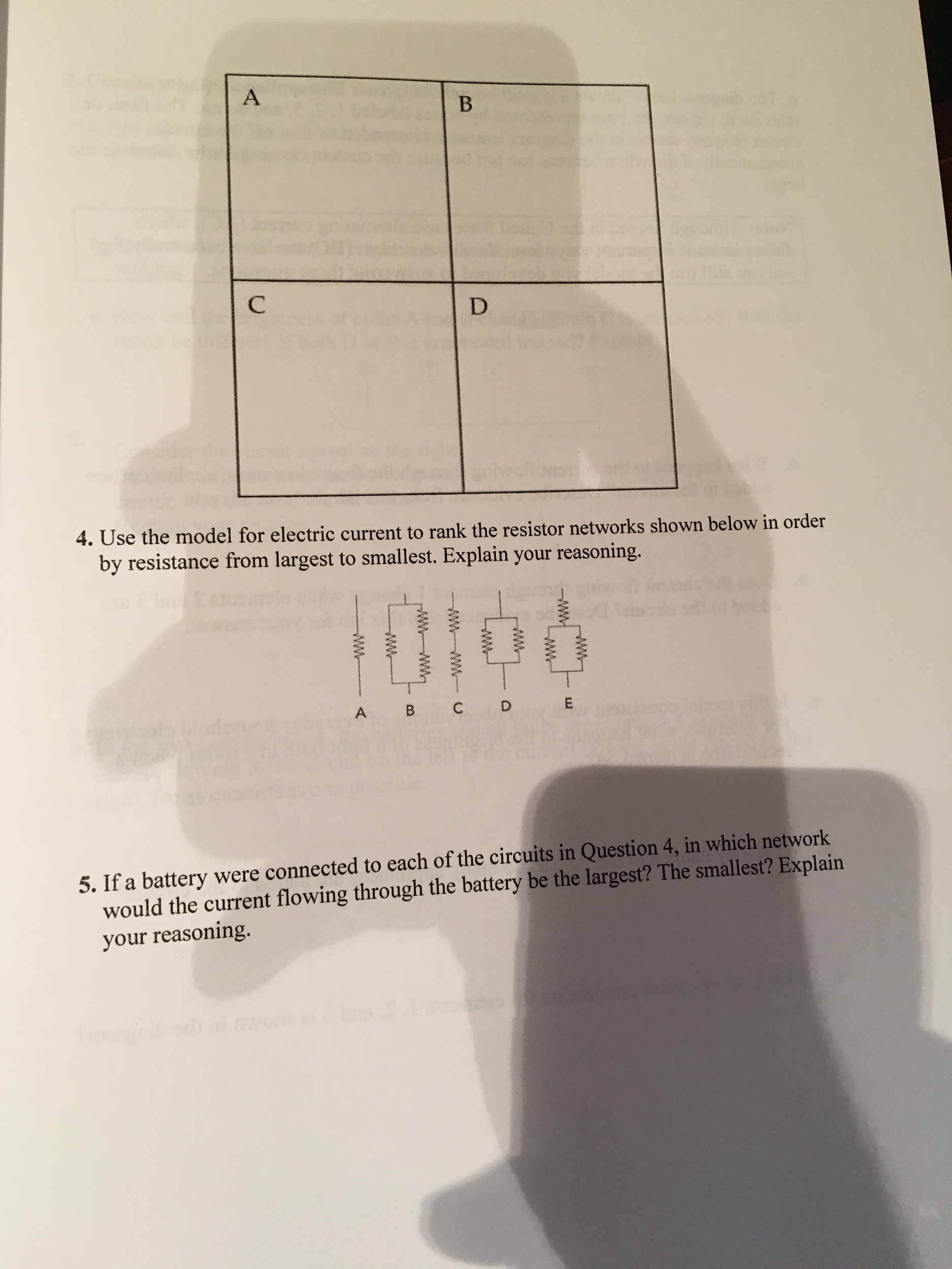 Solved Three Of The Circuits Drawn Below Are Electrically | Chegg.com