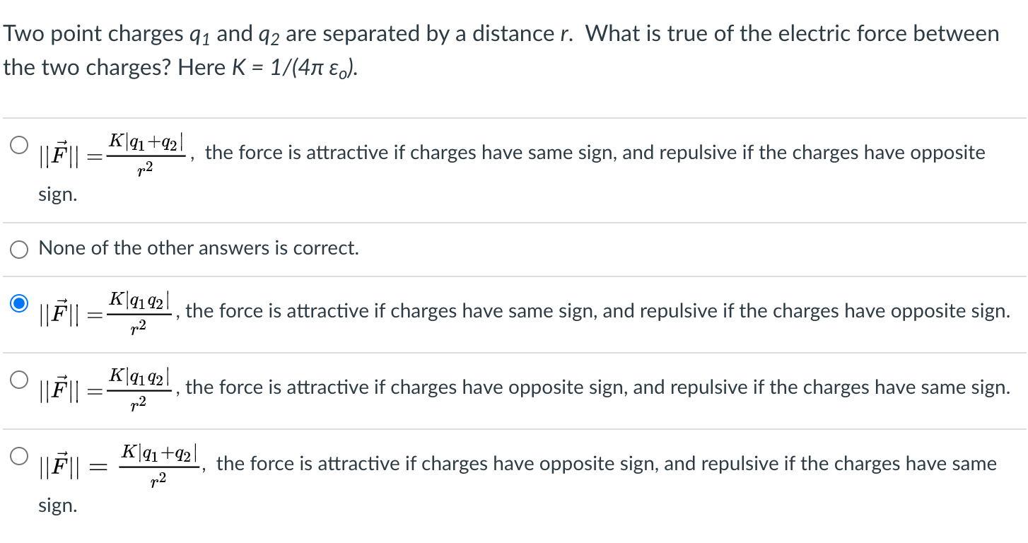 Solved Two point charges 91 and 92 are separated by a | Chegg.com