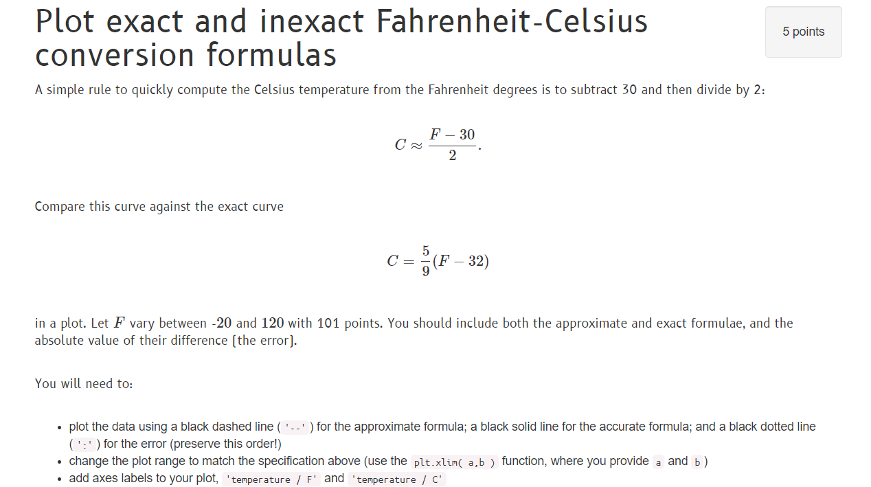 This hack helps convert Fahrenheit to Celsius without math
