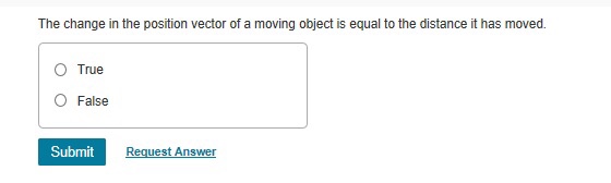 Solved The change in the position vector of a moving object | Chegg.com