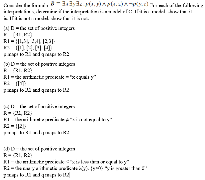 Solved = Consider The Formula B = 3x3y3z. P(x, Y) A | Chegg.com